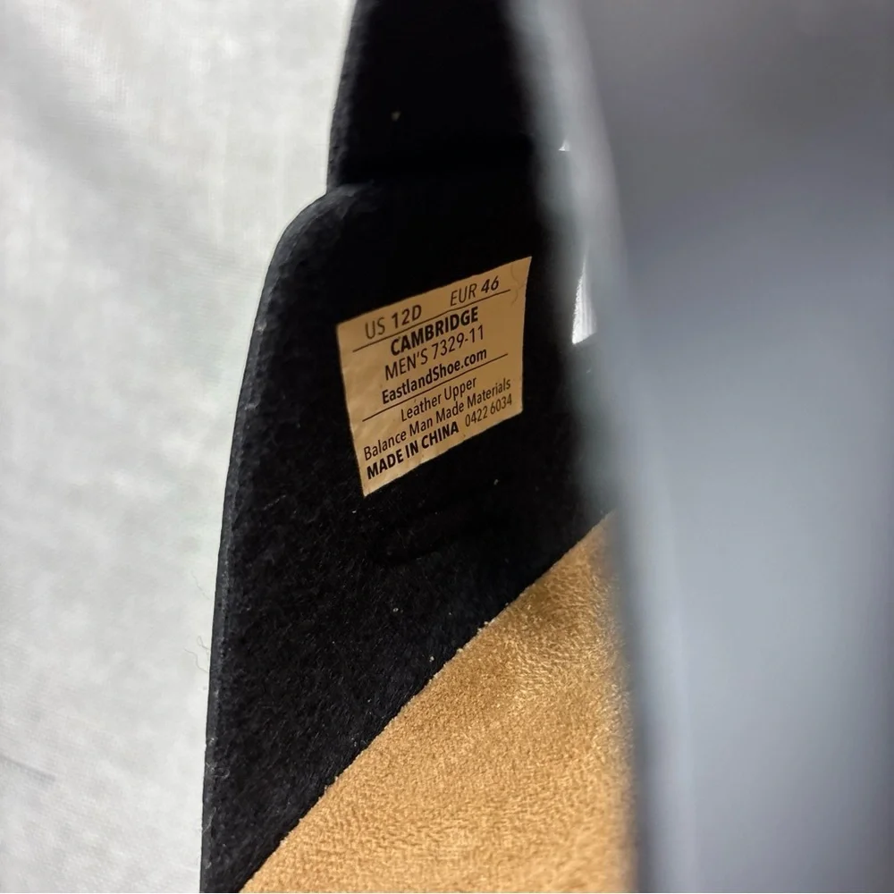Eastland Men's Black Cambridge Slide Sandals Shoes Size 12D